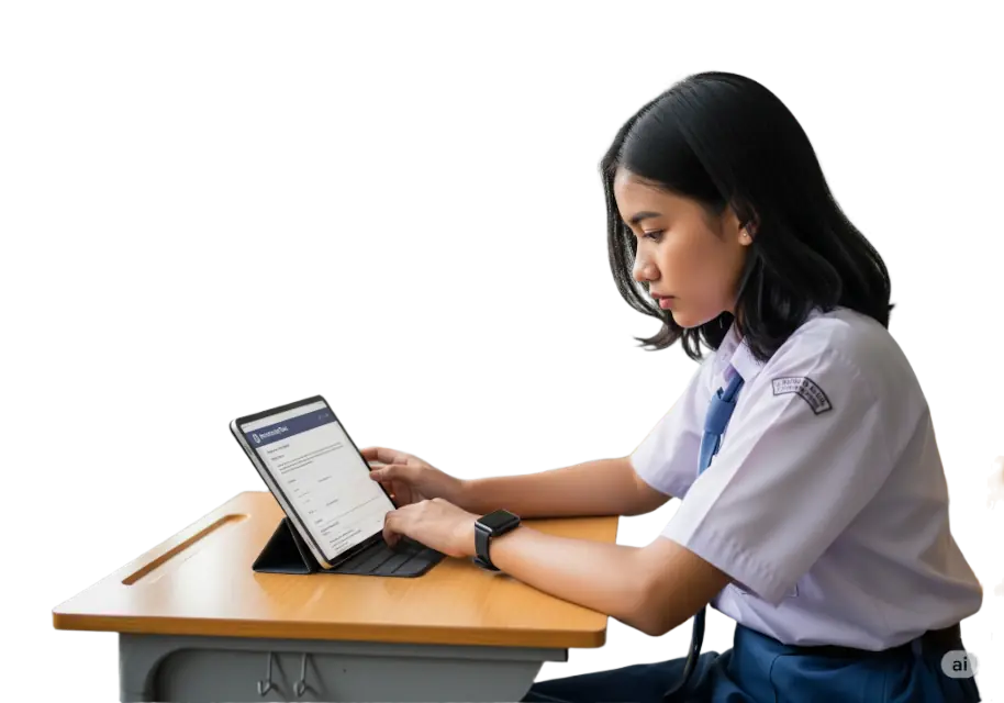 seorang-siswi-sedang-melakukan-tes-untuk-memilih-jurusan